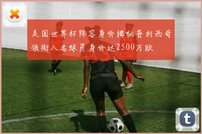 美国世界杯阵容身价揭秘普利西奇领衔八名球员身价达2500万欧